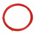 Протяжка кабельная REXANT (мини УЗК в бухте), стеклопруток, d=3,5 мм, 20 м, красная