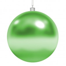 Елочная фигура `Шар`, 20 см, цвет зеленый