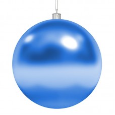 Елочная фигура «Шар» 15 см, цвет синий