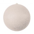 Елочная фигура `Шар с блестками`, 25 см, цвет серебряный