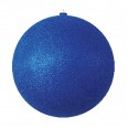 Елочная фигура `Шар с блестками`, 30 см, цвет синий