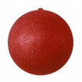 Елочная фигура `Шарик`, 25 см, цвет красный