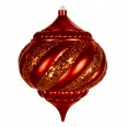 Елочная фигура `Лампа`, 20 см, цвет красный