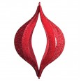 Елочная фигура `Сосулька складная 3D`, 51 см, цвет красный