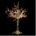 Светодиодное дерево `Яблоня`, высота 2 м, 18 красных яблок, ТЕПЛЫЙ БЕЛЫЙ светодиоды, IP 54, понижающий трансформатор в комплекте, NEON-NIGHT