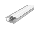 Алюминиевый профиль для LED ленты с рассивателем опал встраиваемый 2000х30х11мм (монтажный размер 24 мм, максимальная ширина ленты 10мм)