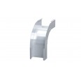 Угол вертикальный внешний 90 градусов 100х200, 1,2 мм, цинк-ламель, в комплекте с крепежными элементами и соединительными пластинами, необходимыми для монтажа