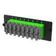 Адаптерная планка 16xMTP(16) адаптеров (opposed key) (цвет адаптеров - зеленый), OS2, 1 HU
