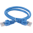 ITK Коммутационный шнур (патч-корд), кат.6 UTP, 0,5м, синий
