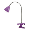 Светильник настольный светодиод. (LED) 8x5Вт 100-240В фиолетовый гибкий с зажимом Jazzway