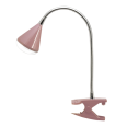Светильник настольный светодиод. (LED) 8x5Вт 100-240В розовый гибкий с зажимом Jazzway