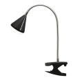 Светильник настольный светодиод. (LED) 8x5Вт 100-240В черный гибкий с зажимом Jazzway