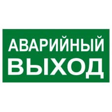 Знак ``АВАРИЙНЫЙ ВЫХОД`` 150х300мм EKF PROxima