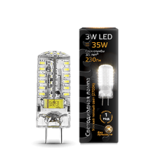 Лампа Gauss LED GY6.35 AC150-265V 3W 230lm 2700K силикон 1/20/200