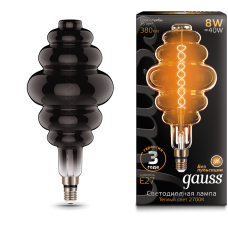 Лампа Gauss LED Vintage Filament Flexible BD200 8W E27 200*410mm Gray 2700K 1/6