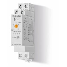Модульный электронный лестничный таймер мультифункциональный 1NO 16A (контакт без потенциала) 3- или 4-проводная схема питание 230В АC ширина 17.5мм степень защиты IP20 упаковка 1шт.