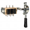 Выключатель-разъединитель ВР32У-31A71240-R 100А, 2 направ, с д/г камерами, с передней смещённой руко