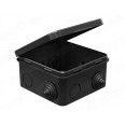 Коробка распределительная наружного монтажа 100х100х50мм IP54 (48шт), цвет - чёрный