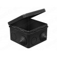 Коробка распределительная наружного монтажа 80х80х50мм IP54 (45шт), цвет - чёрный