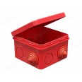 Коробка распределительная наружного монтажа 80х80х50мм IP54 (45шт), цвет - красный