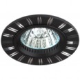 KL33 AL/BK Точечные светильники ЭРА алюминиевый MR16,12V/220V, 50W черный/хром