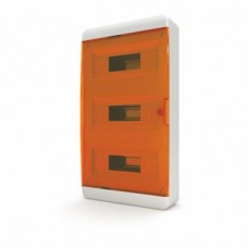 Щит навесной 36 мод. IP41, прозрачная оранжевая дверца