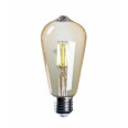 Jazzway Лампа светодиодная (LED) «груша» d64мм E27 300° 4Вт 220-240В прозрачная тепло-белая желтая 2700К