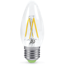 Лампа светодиодная LED-СВЕЧА-PREMIUM 5.0Вт 220В Е27 4000К 450Лм прозрачная ASD