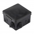 Коробка распределительная КМР-030-031 с крышкой наружная (85х85х40) 8 мембр, вводов чёрная IP55 розничный стикер EKF