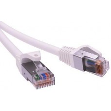 Патч-корд экранированный CAT5E F/UTP 4х2, LSZH, белый, 5.0м