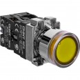 Кнопка управления NP2-BW3565 плоская, желтая, 1НО+1НЗ, AC/DC230В (LED), IP40 (R)