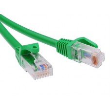 Патч-корд неэкранированный CAT5E U/UTP 4х2, LSZH, зелёный, 5.0м