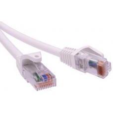 Патч-корд неэкранированный CAT5E U/UTP 4х2, LSZH, белый, 10.0м