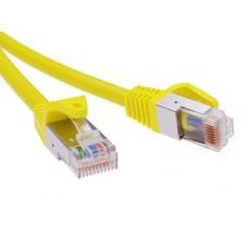 Патч-корд экранированный CAT6 F/UTP 4х2, LSZH, желтый, 3.0м