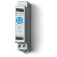 Щитовой термостат для включения охлаждения диапазон температур 0…+60°C 1NO 10A модульный, ширина 17.5мм степень защиты IP20