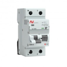 Дифференциальный автомат DVA-6 1P+N 63А (C) 100мА (A) 6кА EKF AVERES