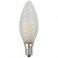 F-LED BTW-7W-840-E14 frost Лампы СВЕТОДИОДНЫЕ F-LED ЭРА (филамент, свеча витая мат., 7Вт, нейтр, E14)