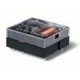 Миниатюрное универсальное электромеханическое реле монтаж на печатную плату плоские выводы с шагом 3.5мм 1NO 16A контакты AgCdO катушка 24В DC (чувствит.) степень защиты RTI