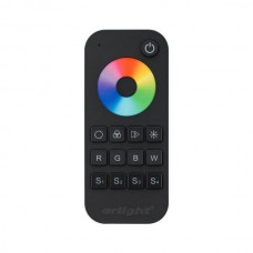 Пульт SMART-R28-RGBW Black (1 зона, 2.4G) (ARL, IP20 Пластик, 5 лет)