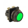 КЕ-011 У3 исп.2, зелёный, 1з+1р, цилиндр, IP40,10А, 660В, выключатель кнопочный (ЭТ)