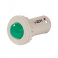 СКЛ-11-Л-2-220, зелёная, 220В AC/DC, d=27, сила света 20 мКд, светодиодная коммутаторная лампа (ЭТ)