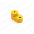 Изолятор угловой для нулевой шины цвет желтый (100шт/уп)