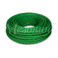 Провод монтажный витой ПВХ 2х2,5мм, цвет - зеленый шелк (бухта 50м), ТМ `МЕЗОНИНЪ`