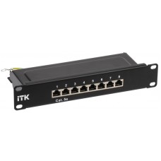 ITK 1U патч-панель кат.5E STP 8 портов 10` Dual IDC