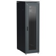 ITK Шкаф сетевой 19` LINEA N 47U 600х1000 мм стеклянная передняя дверь черный