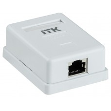 ITK Настенная инф. розетка RJ45 кат. 5E FTP 1-порт