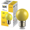 LIGHTING Лампа светодиодная декоративная G45 шар 1Вт 230В желтый E27 IEK