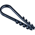 Дюбель-хомут 11-18мм для круглого кабеля нейлон черный (25шт/упак) IEK