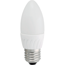Лампа светодиодная C37 свеча 5 Вт 400 Лм 220 В 3000 К E27 IEK