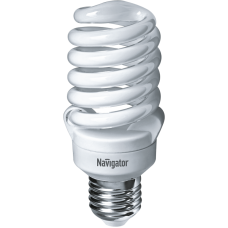Лампа энергосберегающая (КЛЛ интегрированная) «спираль» d50мм E27 20Вт 230В тепло-белая 2700К/827 10000ч Navigator